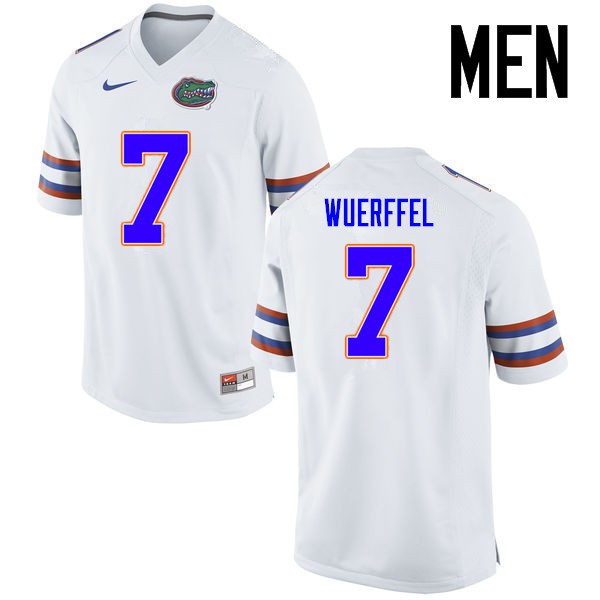 Florida Gators Men #7 Danny Wuerffel College Football Jerseys White